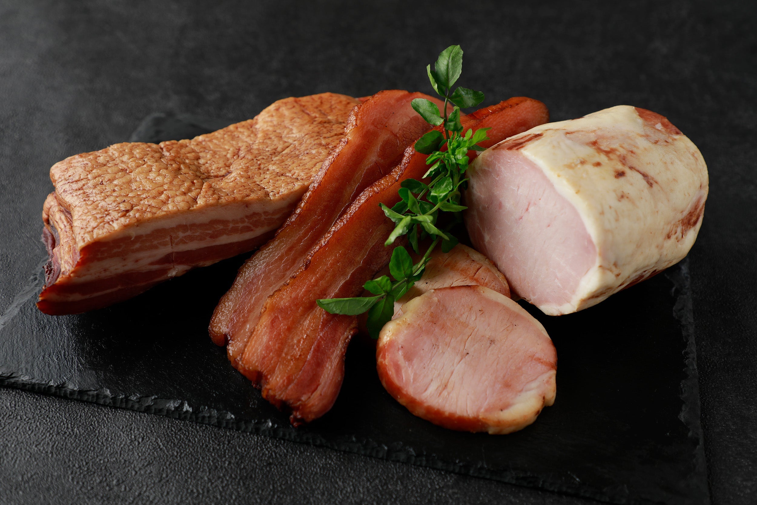 直火式ロースハム・ベーコン2本詰め