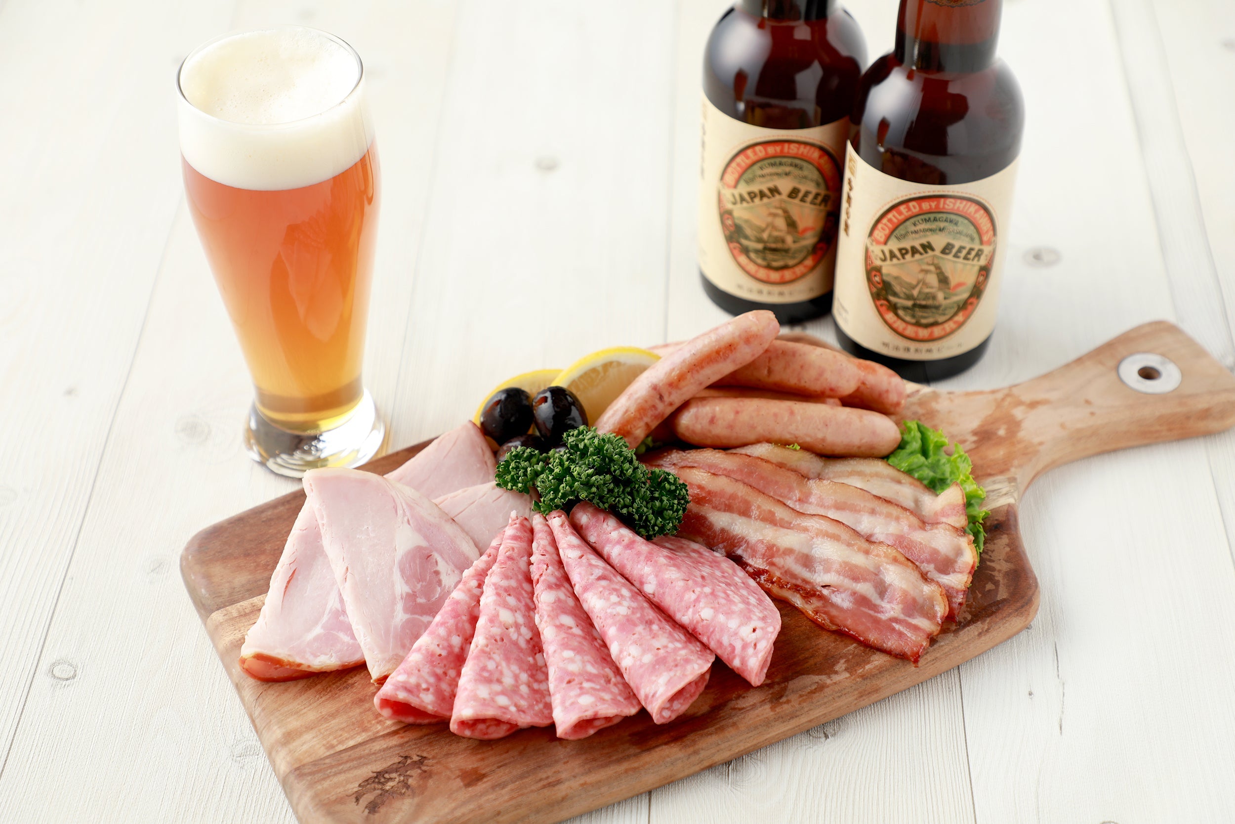 国産豚肉ハム&地ビール詰合せ