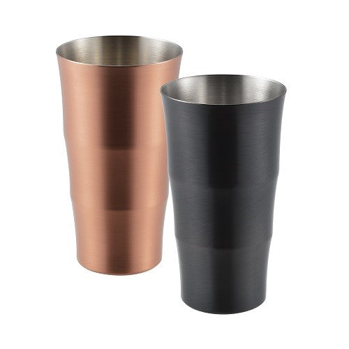 DCT 燕純銅ロングタンブラー2P(艶消し&ブラック)