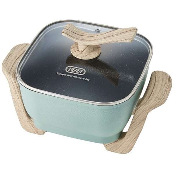 【LADONNA 】コンパクトマルチ電気鍋 Toffy パールアクア