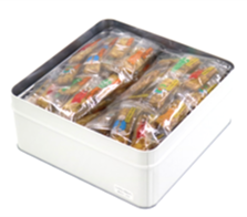 ックスカレーのおせんべい 缶入り 450g