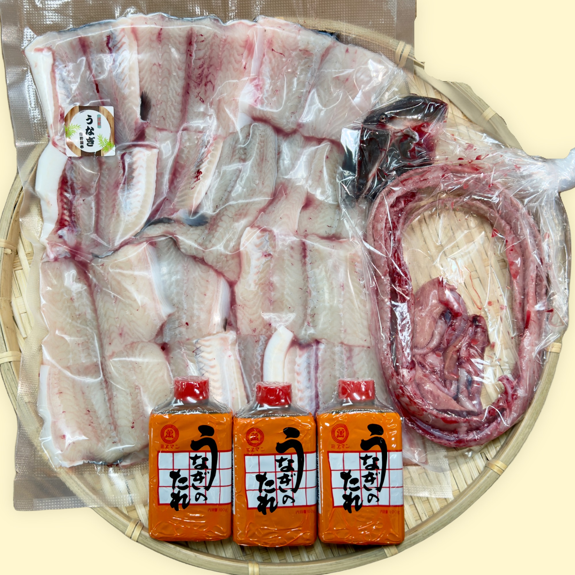 三河産新仔うなぎBBQカット3尾(冷蔵) タレ3本