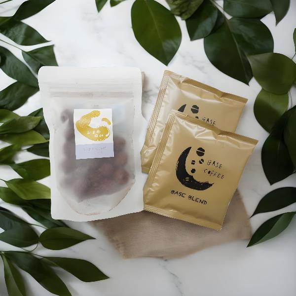 おまめ日和ティラミス豆 & BASE COFFEE set