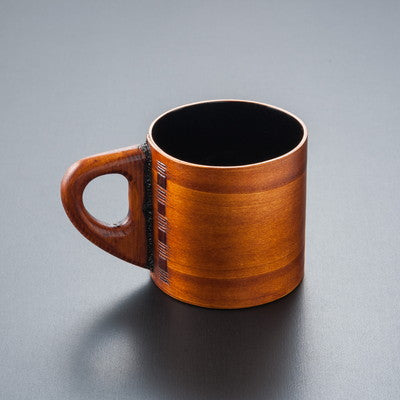 摺り漆塗り マグカップ (内黒)