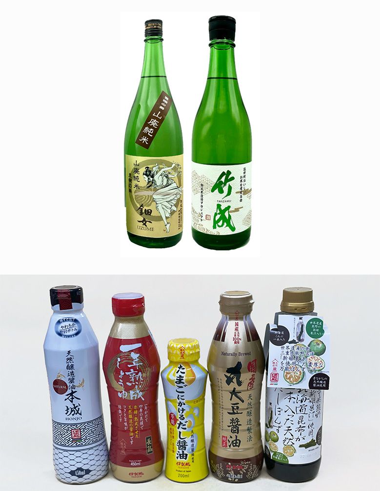 竹成&豊穣の舞 山廃仕込&天然醸造仕込 おみそ&お醤油セット