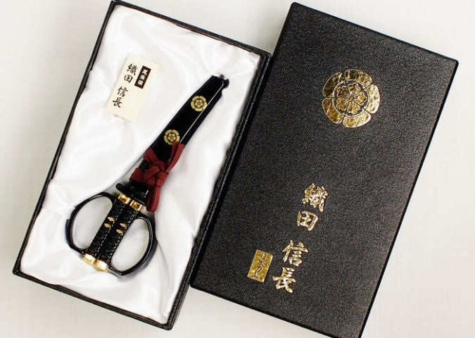 日本刀はさみ 織田信長プレミアムモデル(越前本漆)