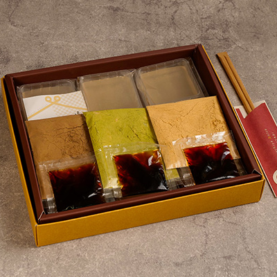 わらびもちギフト(きな粉・抹茶・ほうじ茶)