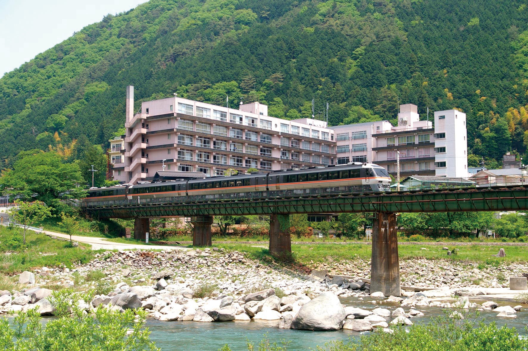 東海道たび歩き 薄藍