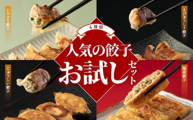 人気の餃子４種類お試しセット