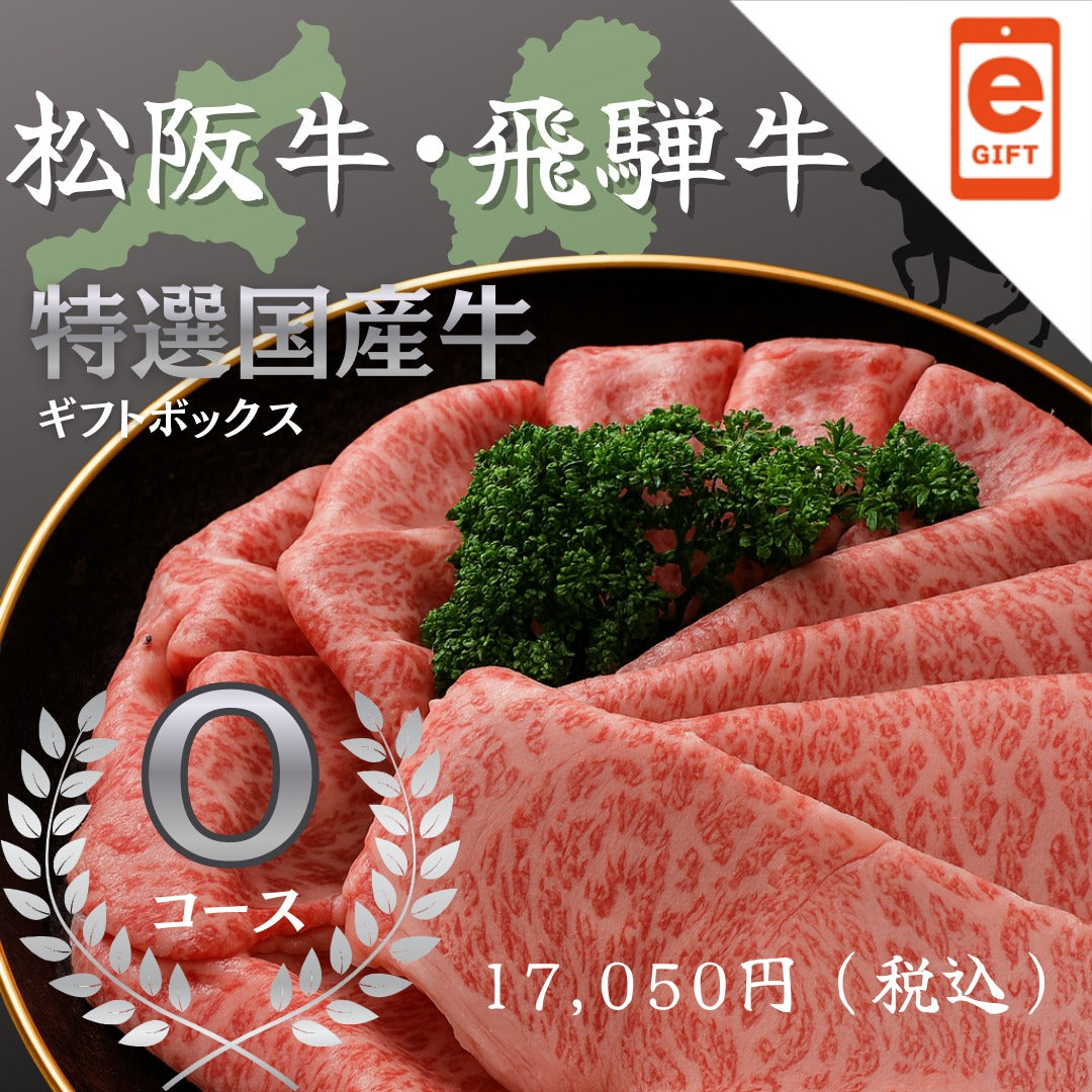 松阪牛・飛騨牛特選ギフトボックス　Ｏコース【e-gift】